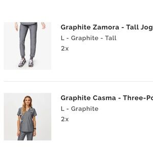 Graphite Jogger Scrub Pants